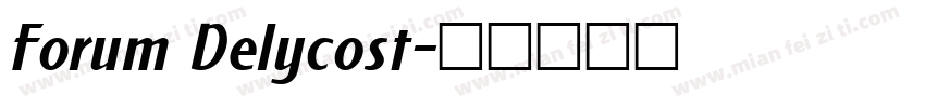 Forum Delycost字体转换